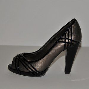 Isola Resia Smog Chocolate Open Toe Pump